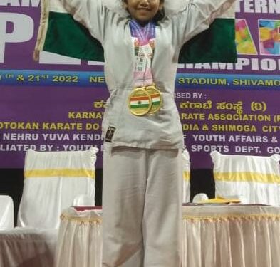ಕರಾಟೆ ಪಂತೊಡ್ ರಾಷ್ಟ್ರಮಟ್ಟೊಗ್ ಆಯ್ಕೆ ಆತಿನ ಕು.ಪ್ರಾರ್ಥನಾ..