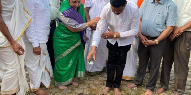 ಶ್ರೀ ಬಗ್ಗು ಪಂಜುರ್ಲಿ ದೈವಸ್ಥಾನ ‌ ಭೂಮಿಪೂಜೆ, ಶಿಲಾನ್ಯಾಸ