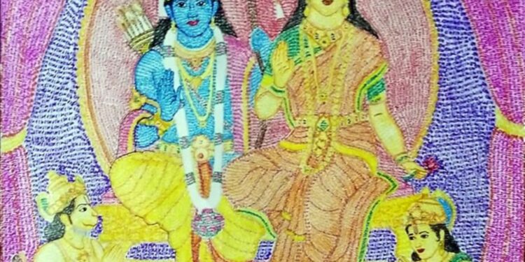 ಶ್ರೀರಾಮನ ಚಿತ್ರ ಬುಡ್ಪಾಯಿನ ಶಶಾಂಕ್ ಪೈ..