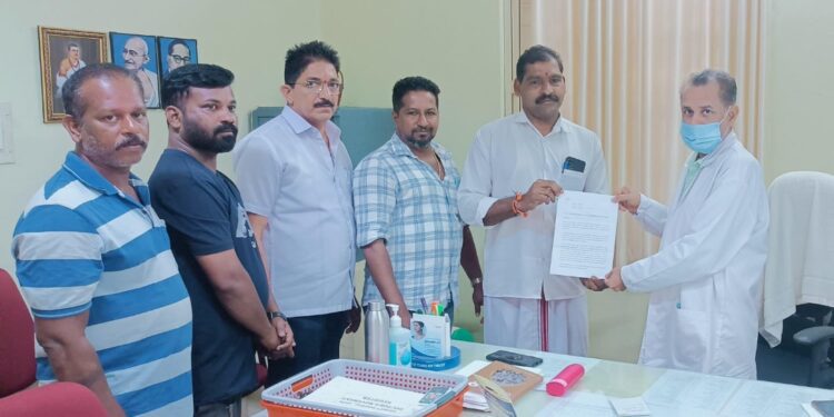 ಉಡುಪಿ ಜಿಲ್ಲಾ ಆಸ್ಪತ್ರೆದ ಸಾರ್ವಜನಿಕ ಸಮಸ್ಯೆ ನಿವಾರಣೆಗಾದ್ ಮನವಿ