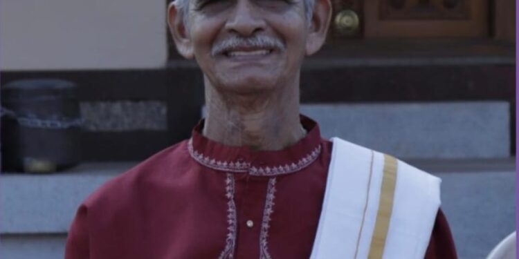 ದೇವೆರೆನ ಪಾದ ಸೇರಿನ ಸಾಹಿತಿ ಬಿ. ಎನ್. ಹರೀಶ್
