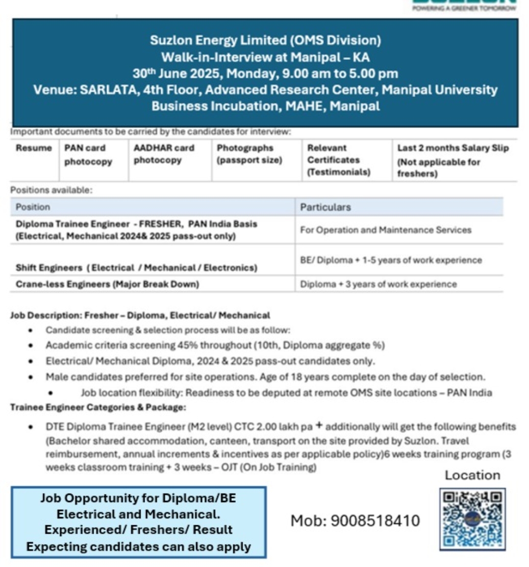 ಮಣಿಪಾಲಡ್ ಜಾಬ್ ಆಫರ್